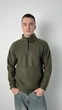 Світшот чоловічий зі стійкою трикотаж фліс хакі, 2XL;3XL - изображение 1