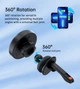 Бездротовий автомобільний зарядний пристрій Choetech 15W Magnetic Сar Сharger with LED Blue (T205-F) - зображення 5