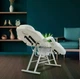 Косметологическая кушетка A 202 White с регулируемой спинкой для массажа и косметологии из экокожи - изображение 3