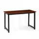 Большой письменный стол ModernHome Desks 120×60 см коричневый для компьютера и ноутбука с металлическими ножками - изображение 2