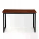 Большой письменный стол ModernHome Desks 120×60 см коричневый для компьютера и ноутбука с металлическими ножками - изображение 5