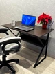 Компьютерный стол STL08CZ, 100×60 см, с полкой, чёрный - изображение 4