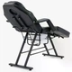 Косметологічне крісло VIRGO X8 Black, масажна кушетка для салону краси, чорна - зображення 2