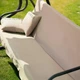 Садовая качель Virgo Relax Plus Beige с навесом и функцией шезлонга, для сада и террасы - изображение 3
