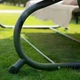 Садовая качель Virgo Relax Plus Beige с навесом и функцией шезлонга, для сада и террасы - изображение 5