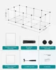 Клетка-манеж для домашних животных Songmics W02 143x73x46 см, для маленьких питомцев - изображение 6