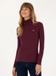 Гольф-водолазка жіноча U.S. Polo Assn G082SZ082-000-2296800 (Plum) M Бордова (8683859341856) - зображення 4