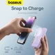 Зовнішній акумулятор Baseus Magnetic Mini Wireless Fast Charge Power Bank 5000mAh 20W Nebula Purple (P10022107513-00) - изображение 10