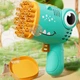 Пистолет для мыльных пузырей Dinosaur Bubble Gun с насадкой на 40 отверстий 50ml Green - изображение 2