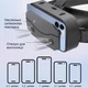 Очки виртуальной реальности для телефона с 3D-эффектом, совместимые с iPhone и Android, для полного погружения в виртуальную реальность, черные - изображение 5