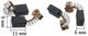 Щетки Makita CB-419 6х9х11 перфоратора HR2450 код 195015-1 / 191962-4 арт.щ232 - изображение 3