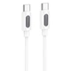 Дата кабель Borofone BX114 Structure Type-C to Type-C 60W (1m) (White) (243677) - зображення 1