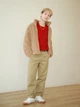 Куртка на молнии UNIQLO из искусственного меха 1159851472 (Коричневый XL) - изображение 9