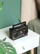 Портативный радиоприемник AM/FM/SW и MP3 работа от сети и аккумулятора с USB, SD, MICRO SD ретро радио колонка коричневая - изображение 6