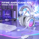 Навушники Fifine H16W 7.1 RGB White - зображення 5