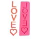 Молд силиконовый Love 169 на 46 мм розовый - изображение 4
