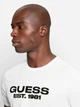 Футболка хлопковая длинная мужская Guess 542521029 L Белая (1159851411) - изображение 5