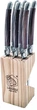 Zestaw noży do steków Laguiole Premium Style de Vie Dark Wood 6 szt (8718719303863) - obraz 1
