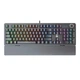 Игровая клавиатура Fantech Max Power MK853V2 Red Switch технологии Full Keys Anti–Ghosting с проводным USB-подключением, яркой RGB-подсветкой Black - изображение 1