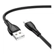 Кабель для зарядки и передачи данных USB Borofone BX121 Durable 2.4A USB-A to МicroUSB 1 метр Black - изображение 1