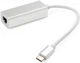 Мережевий адаптер Vinga Type-C to RJ45 Gigabit LAN Aluminium (VCPATC2GBLNS) - изображение 2