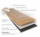 Кварц виниловый пол SPC ламинат Porfloor PRF-057 33004-3 (1220 мм*180 мм (4+1мм.)) цена за 1 м² - изображение 3