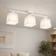 Люстра стельова MSK Electric Sakura на три плафони під лампи Е27 біла NL 16510-3 WH - зображення 2