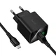 Мережевий зарядний пристрій Hoco CS81A Excellent single port charger Micro USB cable 18W Black - изображение 4