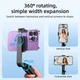 Селфи-монопод BOROFONE DBY01, Cool line tripod telescopic selfie stick, BT5.2, 70см, 4.5-7", black - изображение 5