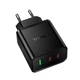 Мережевий зарядний пристрій HOCO N75 Grande charger 65W Black - изображение 3