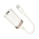 Адаптер переходник HOCO UA41B Type-C Ethernet |0.145м, 100Mbps| white-gold - изображение 6