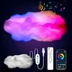 Світильник-хмара DIY Cloud Atmosphere Light, Підвісна LED лампа світильник нічник хмара з RGB підсвіткою 56388/34 - зображення 6