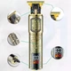 Триммер VGR V-073 аккумуляторный для бороды и волос с USB зарядкой и четырьмя насадками для профессиональной стрижки дома с металлическим корпусом автономной работой до 120 минут и лезвиями из нержавеющей стали для точной окантовки и подравнивания - изображение 5
