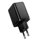 Адаптер сетевой HOCO Smart multi-protocol charger C157A |1USB\1Type-C, PD/QC, 30W/3A\Black - изображение 4