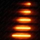 Повторители поворота 01 бегущие для Peugeot Citroen Opel Fiat Toyota BYD светодиодные (LED) чёрные 2 шт. (оранжевый) - изображение 8
