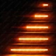 Повторювачі повороту 02 для Toyota Camry Highlander Lexus ES GS IS LED чорні 2 шт. (помаранчевий) - зображення 8