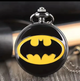 Кулон карманные часы Batman подвеска знак Бэтмен на цепочке черный - изображение 1