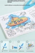 Багаторазова водна розмальовка-книга «Океан» (Magic Water Book) з наклейками та завданнями - изображение 9