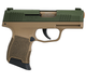 Шумовий сигнальний пістолет Aksa Arms AK21 CC-06 калібр 9 мм PAK (Sig Sauer P365) Tan/Green - зображення 1