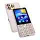 Кнопковий телефон-смартфон UNIWA Hope XS17 4G Android + WhatsApp + Facebook Золотистий - зображення 4