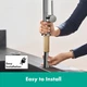Змішувач hansgrohe Talis M54 для кухонної мийки 72801340 з висувним душем та з sBox, колір графіт - изображение 3