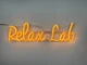Неоновая вывеска Relax Lab 500x140 Желтый - изображение 3