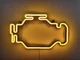 Неоновая вывеска Check engine 400x240 Желтый - изображение 3