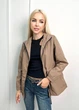 Жіноча подовжена вітровка на підкладці "Lexy" , коричневий 42-44 - зображення 2