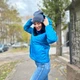 Демисезонная короткая женская куртка с воротником стойка и скрытым капюшоном 42-44, Бирюзовый - изображение 6