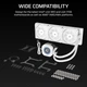 Система водяного охлаждения Corsair Nautilus 360 RS LCD White (CW-9061034-WW) 323604 - изображение 8