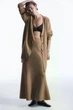 Спідниця жіноча COS flared merino wool maxi skirt 1204132001 XS Бежевий - изображение 3