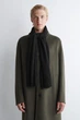 Шарф кашеміровий COS cashmere scarf 1032425001 Чорний - изображение 5