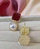 Сережки жіночі з підвісками 3х1.5 см jewelry Бордові - зображення 7