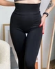 Жіночі теплі лосини на байці з високою посадкою чорні One size - изображение 4